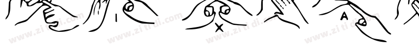 Si xHands  Condensed字体转换